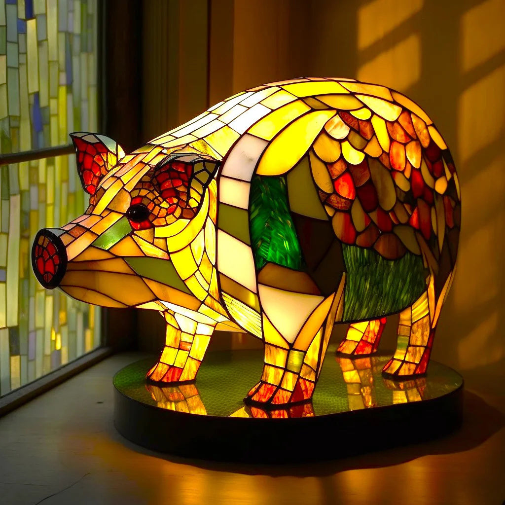 ARTWORK™ | GLAZEN DIERENLAMP IN LOOD