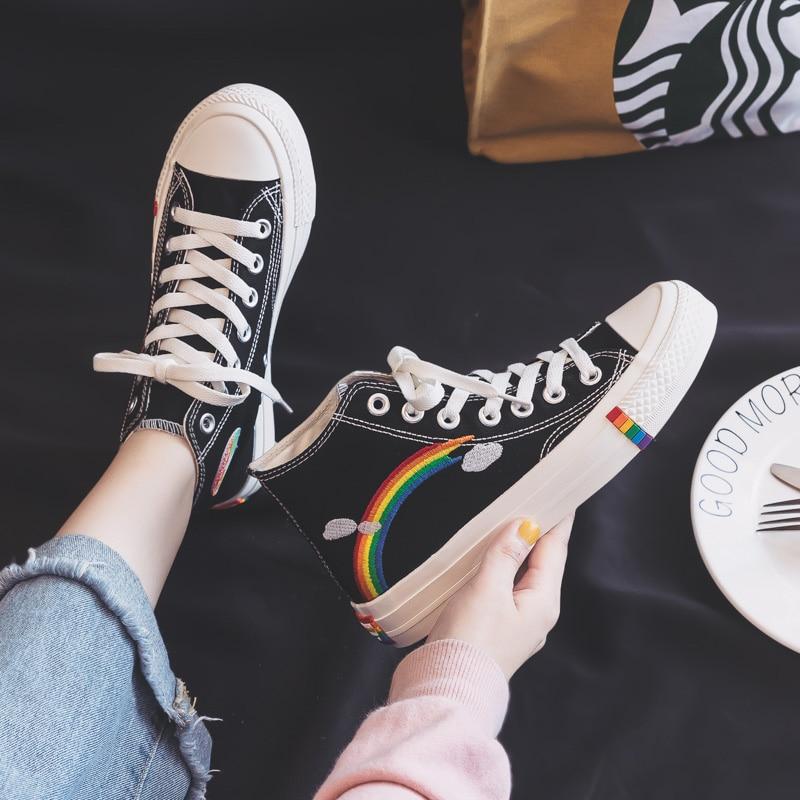 Rome | Moderne Regenboogkleurige Sneakers