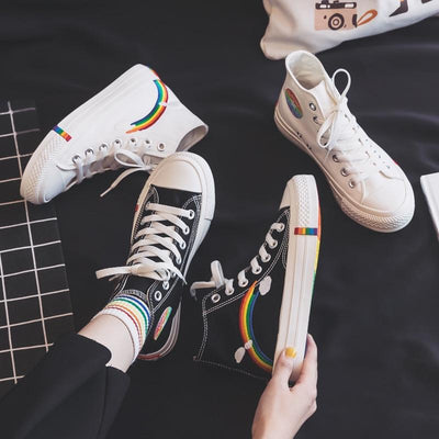 Rome | Moderne Regenboogkleurige Sneakers