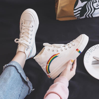 Rome | Moderne Regenboogkleurige Sneakers