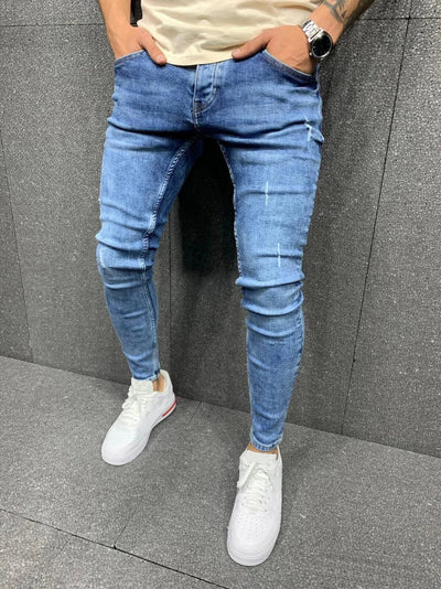 Pieter | Gerafelde denim broek