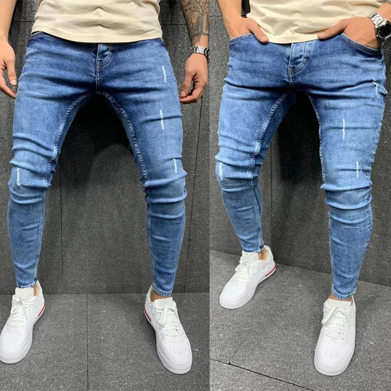 Pieter | Gerafelde denim broek