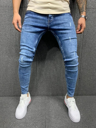 Pieter | Gerafelde denim broek