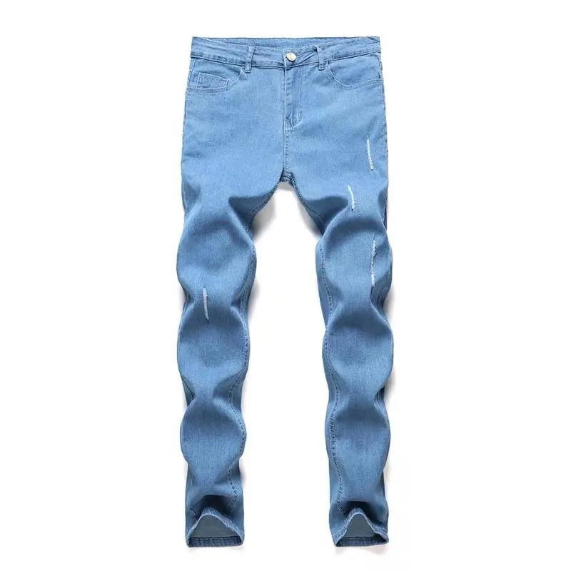 Pieter | Gerafelde denim broek