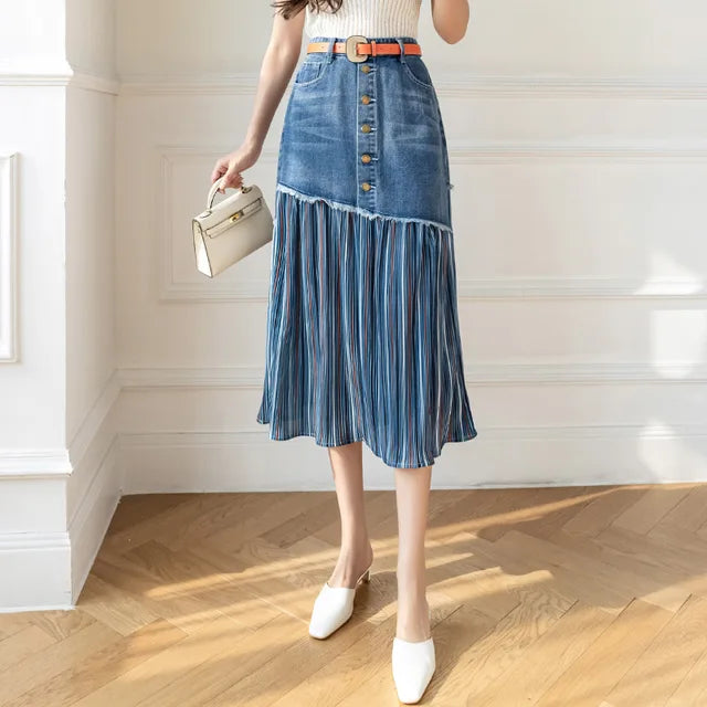 Carmen |  Midi Denim Rok