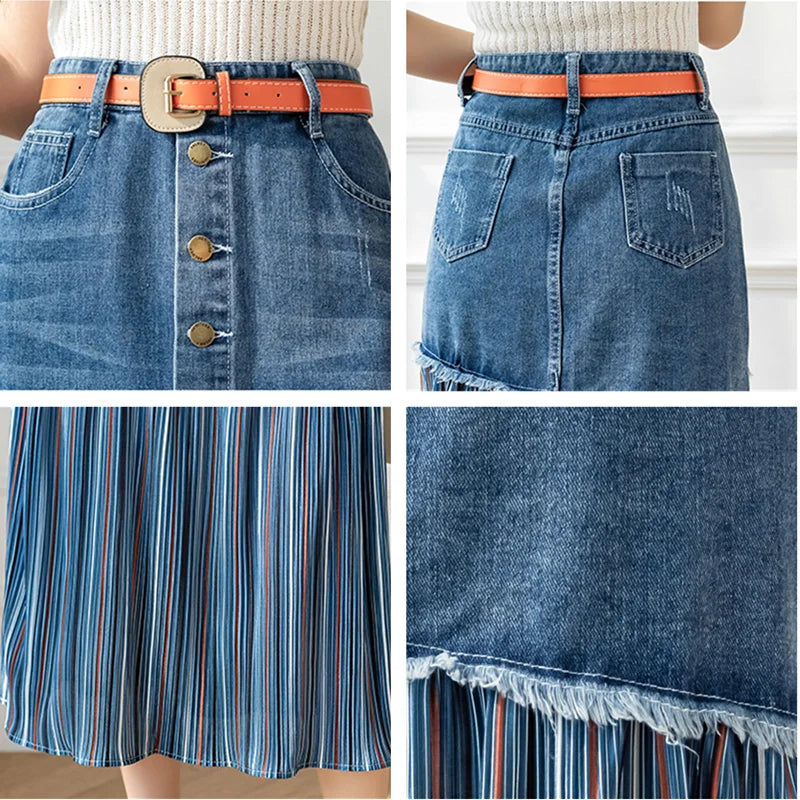 Carmen |  Midi Denim Rok