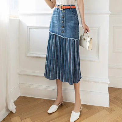 Carmen |  Midi Denim Rok