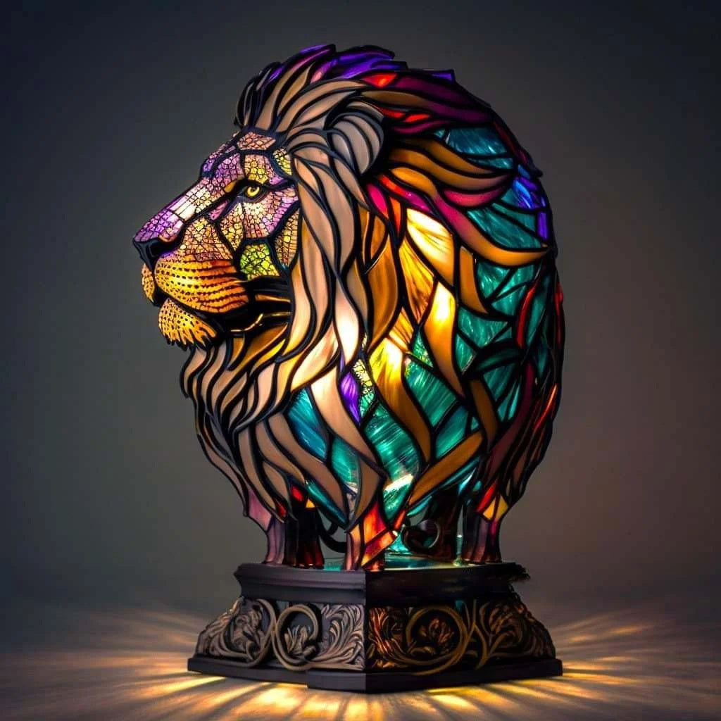 ARTWORK™ | GLAZEN DIERENLAMP IN LOOD