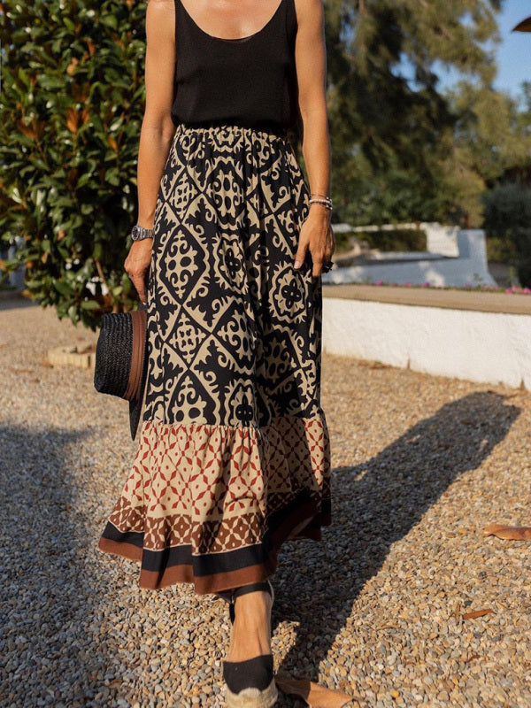 Aletta | Maxi rok met ruches